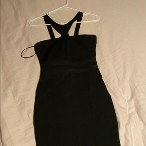 Black tight dress